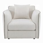 Yolanda Chair with Pillow in Beige Chenille LV03607 By ACME - Image 2