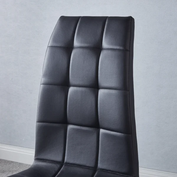 DCK216 PU Leather Dining Chair By Artisan Furniture - Image 3