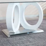 RDT398 Grey Tempered Glass Dining Table By Artisan Furniture