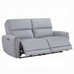 Jeromie Power Motion Sofa with USB Port in Gray Leather LV03335 By ACME - Image 2