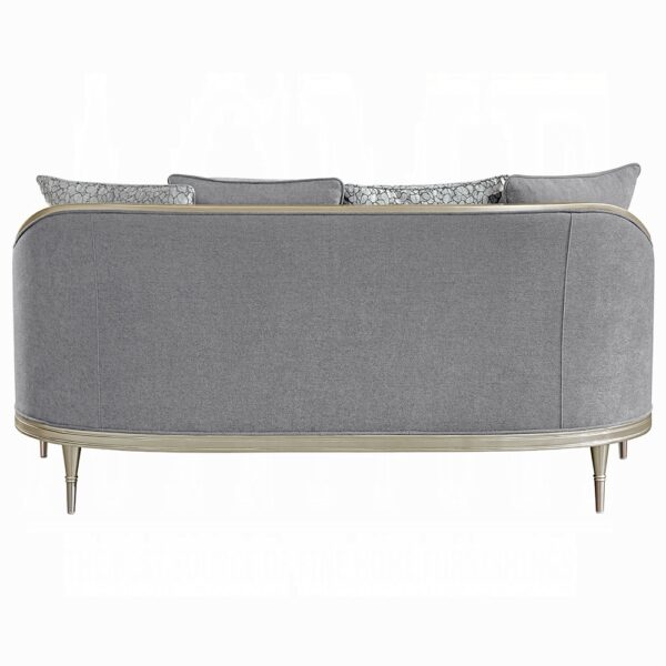 Fernando Loveseat with 4 Pillows in Champagne Finish LV04821 By ACME - Image 2