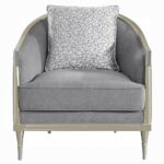 Fernando Chair with Pillow in Champagne Finish LV04822 By ACME - Image 2