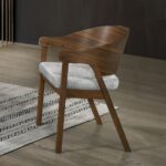 Hoyte Arm Chair in Walnut Finish DN03487 By ACME