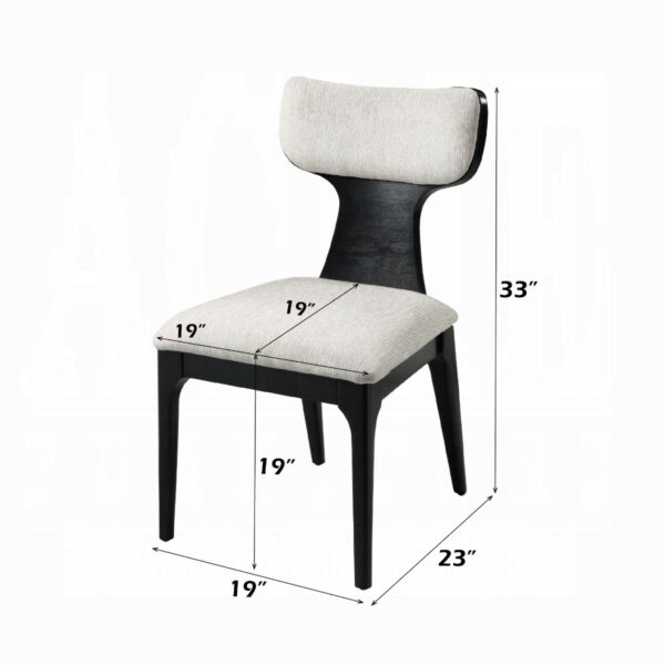 Marioly Side Chair with White Chenille DN04066 By ACME - Image 4