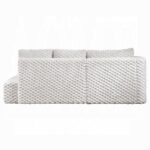 Manya Sectional Sofa in White Corduroy LV04260 By ACME - Image 2