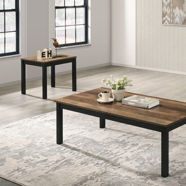 Findlay 3 PC Brown Coffee Table Set