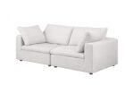 1100 Loveseat DivanItalia Upholstered in Genuine Belfast Fabric By GU Furniture - Image 4