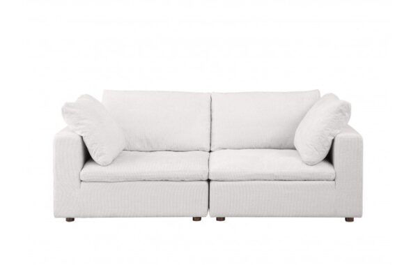 1100 Loveseat DivanItalia Upholstered in Genuine Belfast Fabric By GU Furniture - Image 6