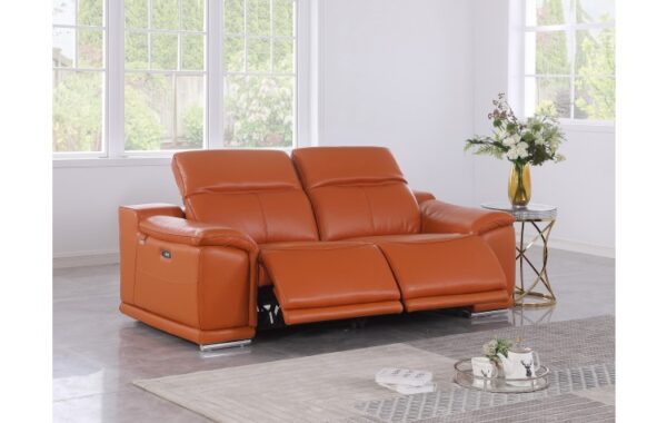 9762 DivanItalia Top Grain Italian Leather Loveseat By GU Furniture - Image 9