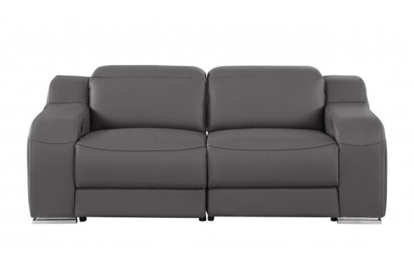 1116 DivanItalia Top Grain Italian Leather Loveseat By GU Furniture - Image 3