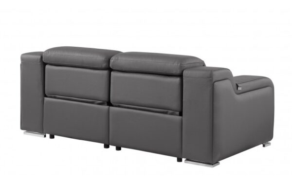 1116 DivanItalia Top Grain Italian Leather Loveseat By GU Furniture - Image 4
