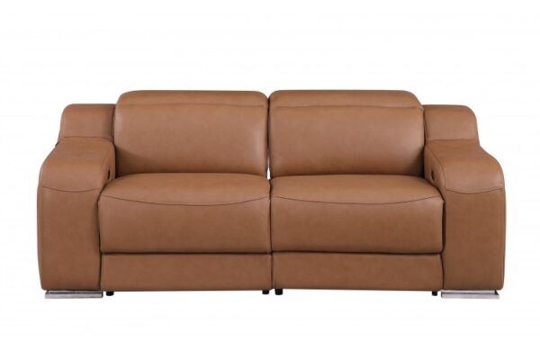 1116 DivanItalia Top Grain Italian Leather Loveseat By GU Furniture - Image 11