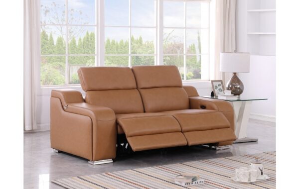 1116 DivanItalia Top Grain Italian Leather Loveseat By GU Furniture - Image 12
