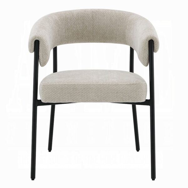 Jirina Arm Chair in Beige Chenille DN03676 By ACME - Image 2