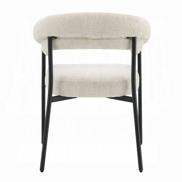 Jirina Arm Chair in Beige Chenille DN03676 By ACME - Image 3