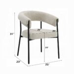 Jirina Arm Chair in Beige Chenille DN03676 By ACME - Image 4