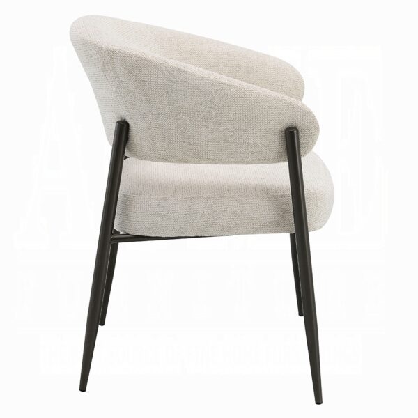 Jirina Arm Chair in Beige Chenille DN03679 By ACME - Image 2