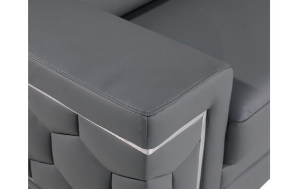 296 DivanItalia Top Grain Italian Leather Loveseat By GU Furniture - Image 4