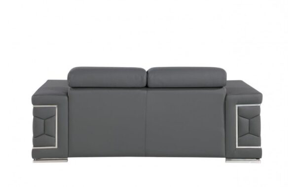 296 DivanItalia Top Grain Italian Leather Loveseat By GU Furniture - Image 5