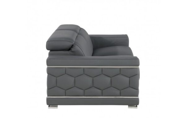 296 DivanItalia Top Grain Italian Leather Loveseat By GU Furniture - Image 6