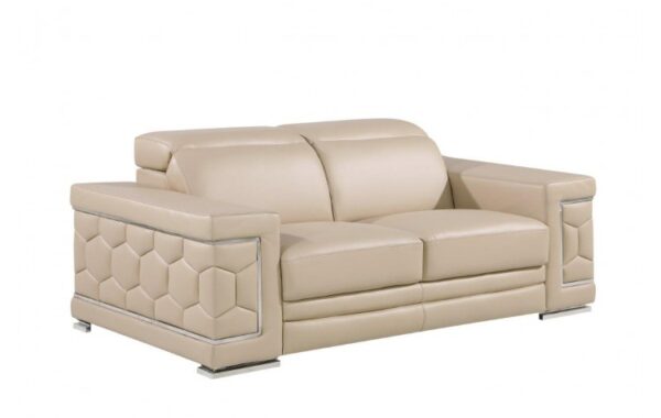 296 DivanItalia Top Grain Italian Leather Loveseat By GU Furniture - Image 11