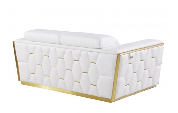 1111 DivanItalia Top Grain Italian Leather Loveseat By GU Furniture - Image 2