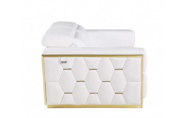 1111 DivanItalia Top Grain Italian Leather Loveseat By GU Furniture - Image 3