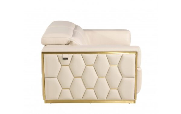 1111 DivanItalia Top Grain Italian Leather Loveseat By GU Furniture - Image 15