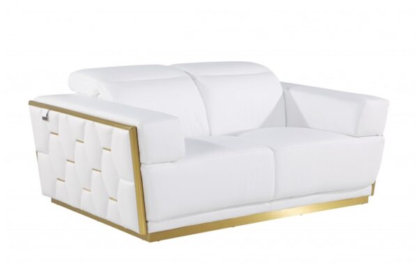 1111 DivanItalia Top Grain Italian Leather Loveseat By GU Furniture - Image 19