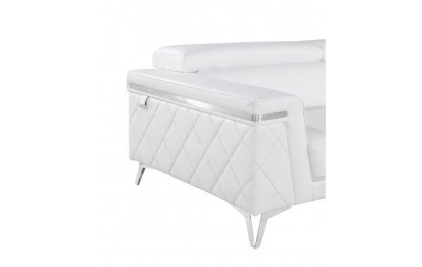 1140 DivanItalia Top Grain Italian Leather Loveseat By GU Furniture - Image 7