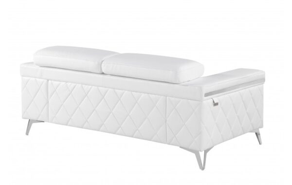 1140 DivanItalia Top Grain Italian Leather Loveseat By GU Furniture - Image 9