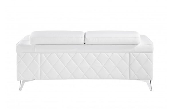 1140 DivanItalia Top Grain Italian Leather Loveseat By GU Furniture - Image 8