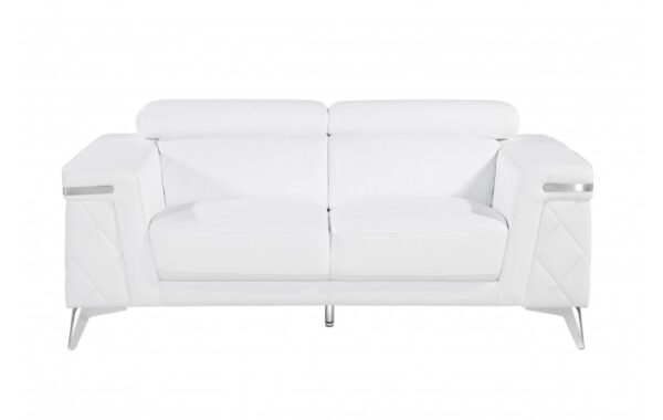 1140 DivanItalia Top Grain Italian Leather Loveseat By GU Furniture - Image 10