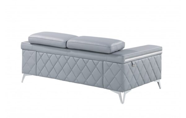 1140 DivanItalia Top Grain Italian Leather Loveseat By GU Furniture - Image 13