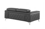 1140 DivanItalia Top Grain Italian Leather Loveseat By GU Furniture - Image 17