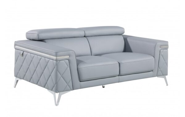 1140 DivanItalia Top Grain Italian Leather Loveseat By GU Furniture - Image 19