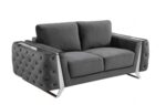 1051 Velvet Fabric DivanItalia Loveseat By GU Furniture