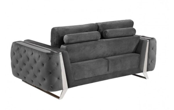 1051 Velvet Fabric DivanItalia Loveseat By GU Furniture - Image 2