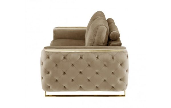 1051 Velvet Fabric DivanItalia Loveseat By GU Furniture - Image 8