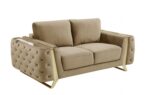 1051 Velvet Fabric DivanItalia Loveseat By GU Furniture - Image 10