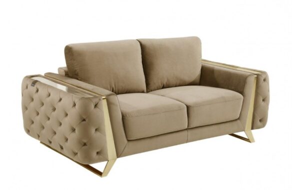 1051 Velvet Fabric DivanItalia Loveseat By GU Furniture - Image 10