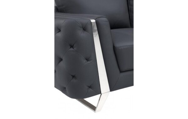 1050 Loveseat DivanItalia Top Grain Italian Leather by Gu furniture - Image 6