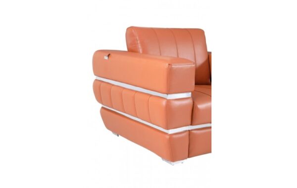 904 DivanItalia Top Grain Italian Leather Loveseat By GU Furniture - Image 7