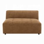 Zoey Modular - Armless Chair in Chocolate Suede LV05391 By ACME - Image 2