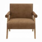 Zoey Accent Chair in Oak Finish AC03801 By ACME - Image 2