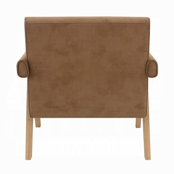 Zoey Accent Chair in Oak Finish AC03801 By ACME - Image 3