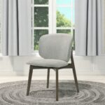 Mallin Side Chair in Gray Chenille DN03656 By ACME