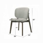 Mallin Side Chair in Gray Chenille DN03656 By ACME - Image 2