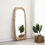 Dana Light Oak Framed Wall Mirror AC03023 By ACME