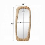 Dana Light Oak Framed Wall Mirror AC03023 By ACME - Image 2